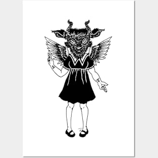 Baphomet Babe Posters and Art